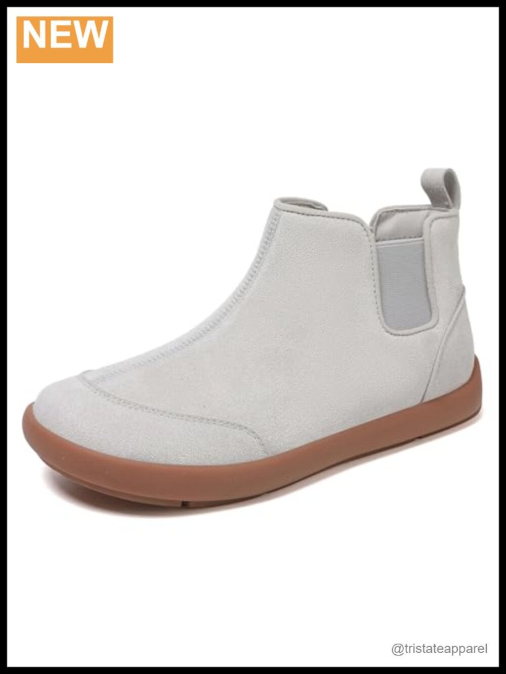 Womens Suede Chelsea Ankle Boots Slip On Fleece Lined Winter Warm